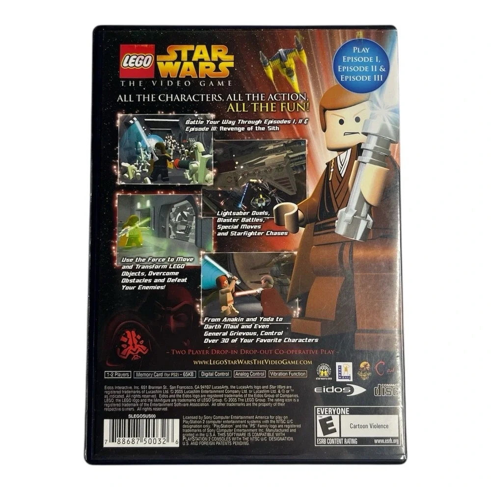 LEGO Star Wars Sony Playstation‎ 2 PS2 Black Label Video Game No Manual